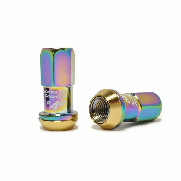 Perfectpitch 12x1.50 in. R40 Lug Nuts, Neo Chrome - 20 Piece PE3843721